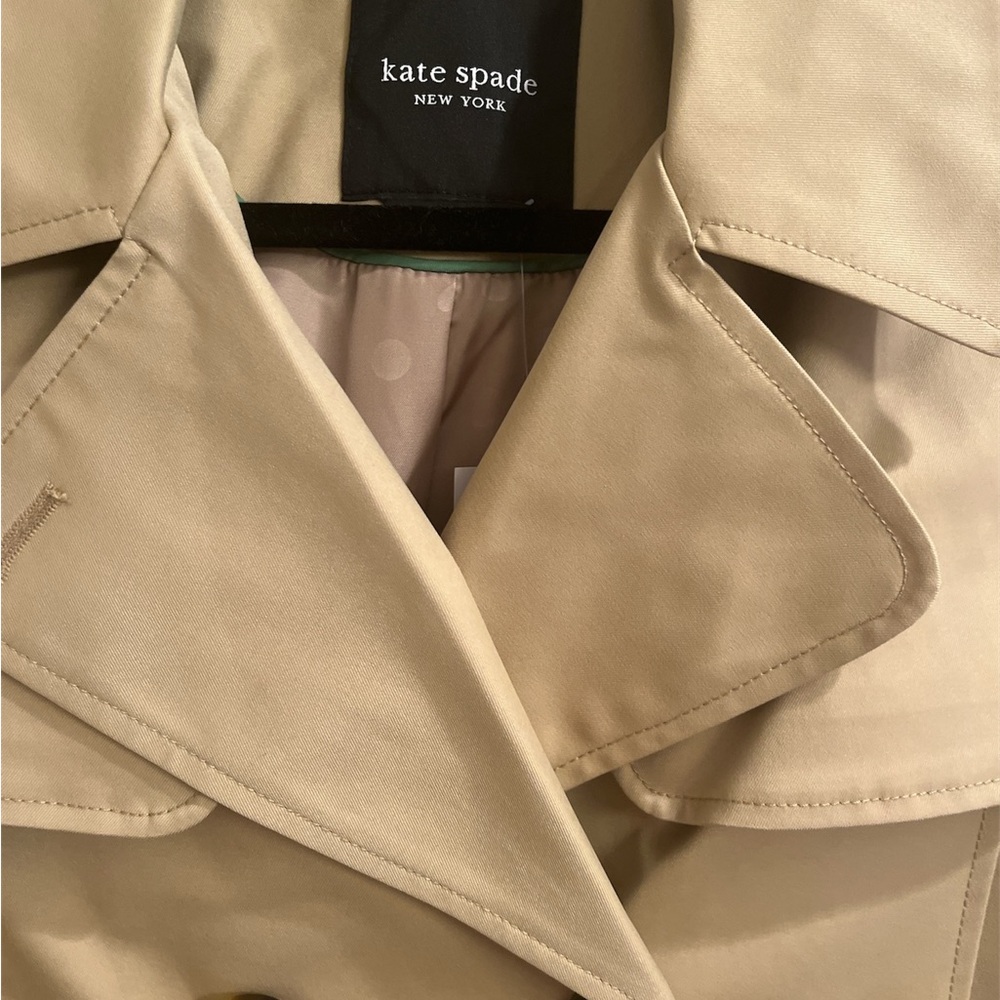 Kate Spade Classic Trench Coat NWT size XS - Picture 6 of 9